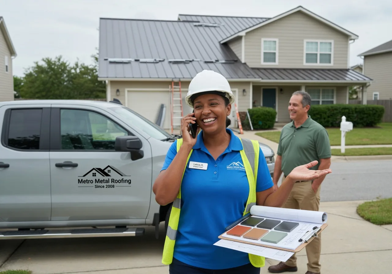 Storm Damage Metal Roof Repair in Linwood, NY